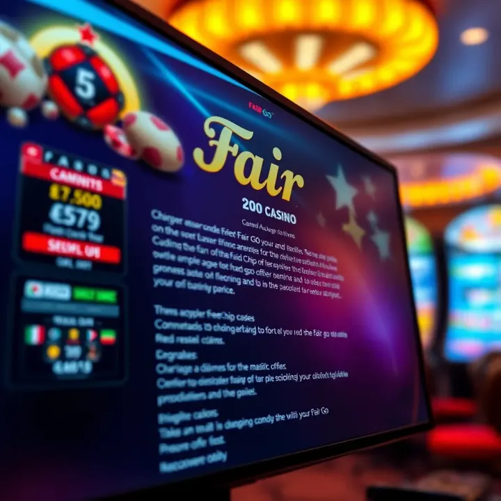Graphic depicting online gaming interface with promotional offers and terms for Fair Go casino codes in Australia