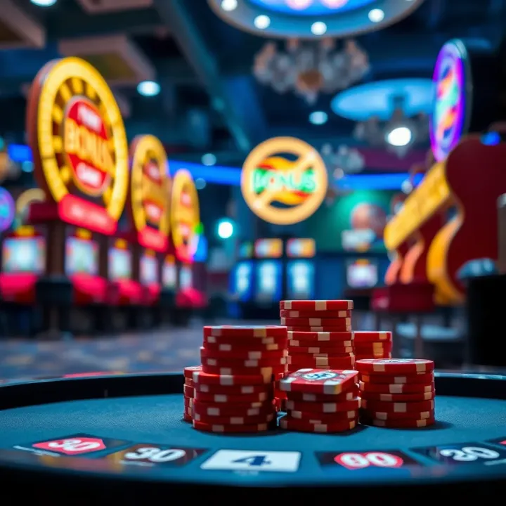 Graphic showing a secure and responsible gambling environment with bonus icons