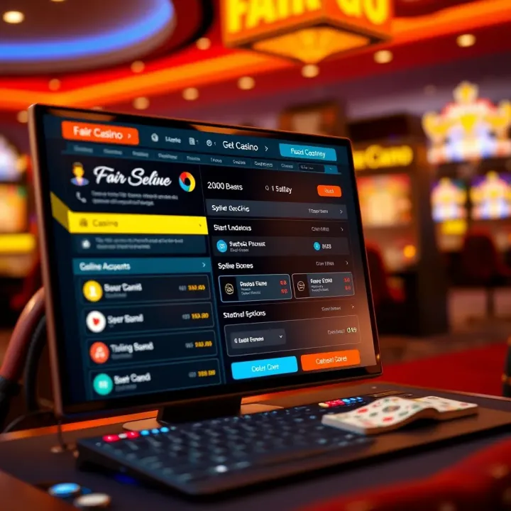 Secure online casino interface showing user account and bonus redemption options