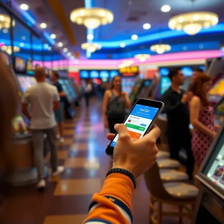 Using Digital Fair Go Coupons for Savings During Shopping Illustration showing a person using a smartphone to redeem a digital coupon while shopping