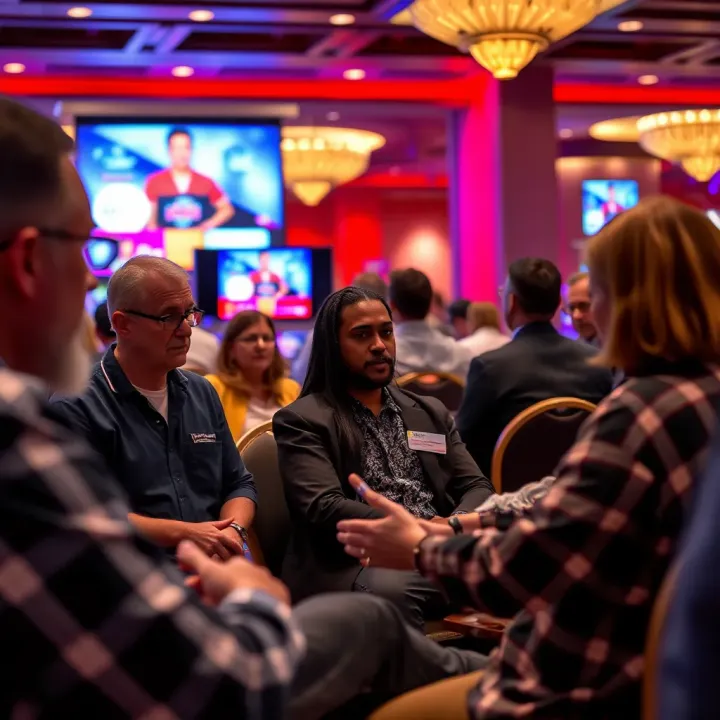 Community members engaged in a lively discussion at a forum focused on social and economic topics