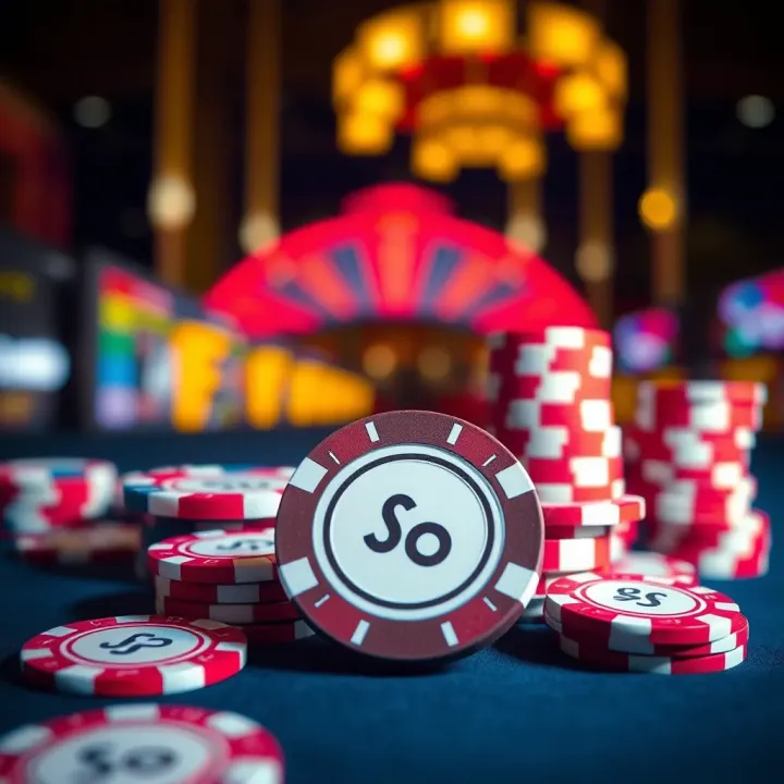 Illustration showing digital codes and casino chips representing Fair Go free chip codes for online gaming