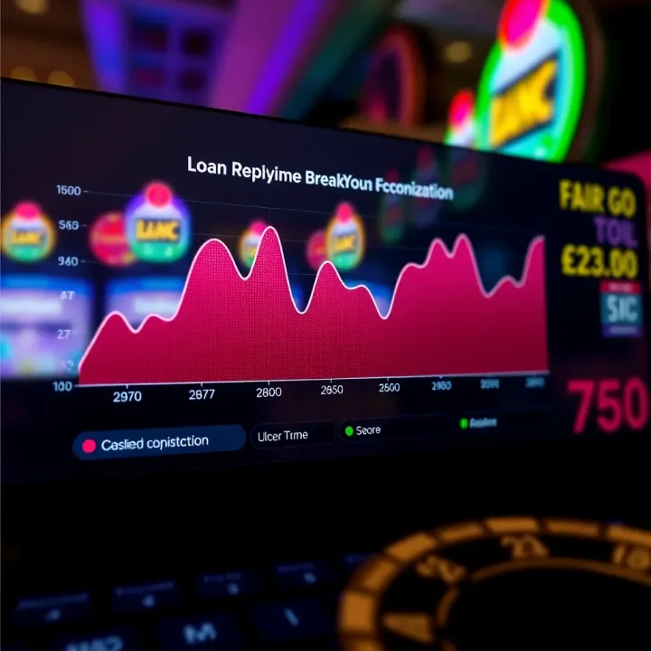 Graph illustrating loan repayment breakdown including principal and interest components over time using Fair Go Finance tool