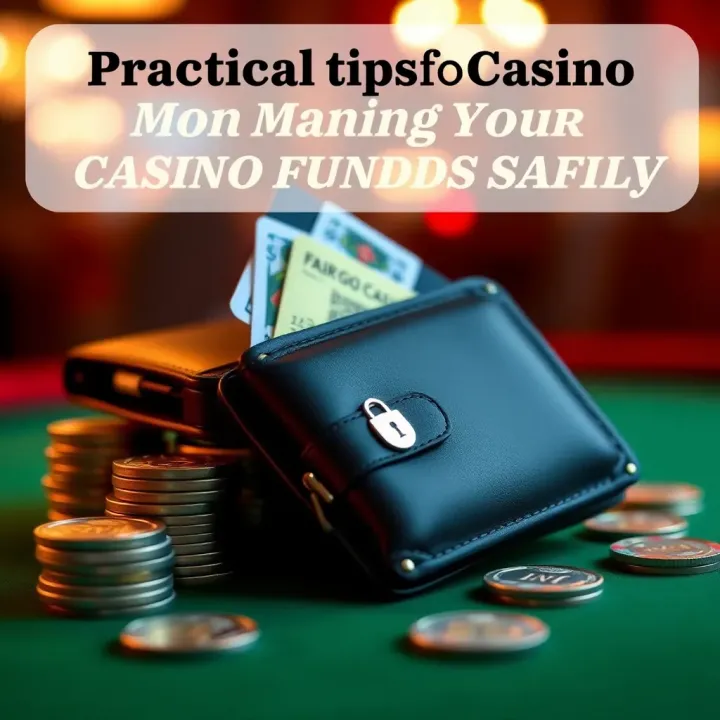Practical Tips for Managing Your Casino Funds Safely Graphic showing a secure wallet and coins depicting responsible fund management in online casino play