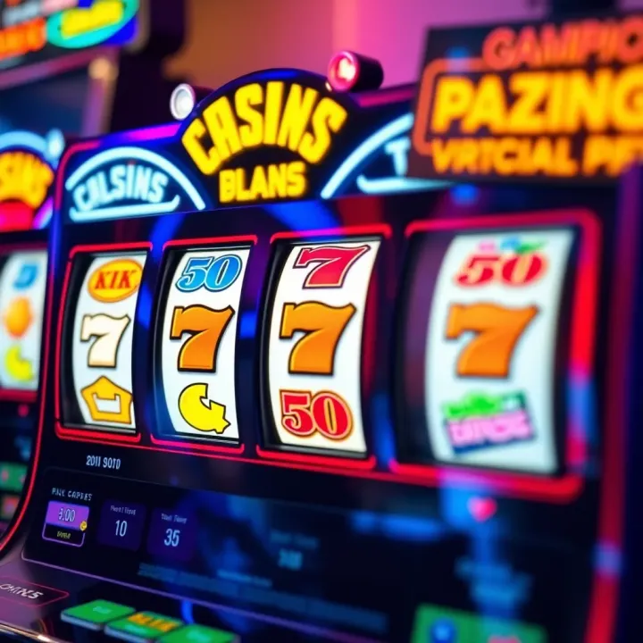 Colorful online pokies game interface displaying reels with various symbols and jackpot amounts