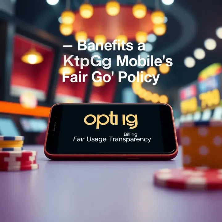 Graphic showing a mobile phone with icons representing fair usage and billing transparency
