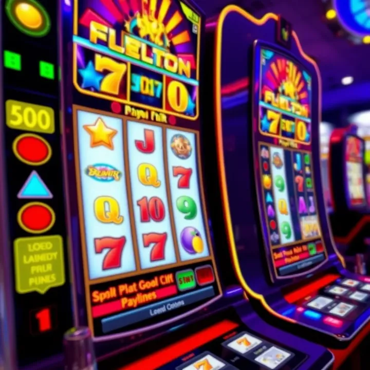 Real Money Online Pokies Gameplay Interface Colorful online pokies game screen displaying various symbols and paylines