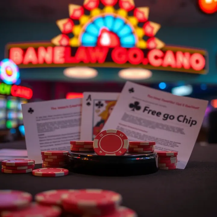 Responsible Gambling and Legal Guidance for Online Chip Offers Visual representation of secure online gambling platforms with responsible gaming symbols and legal documents