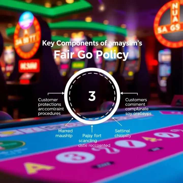 Diagram illustrating the key components of amaysim’s Fair Go Policy including customer protections and complaint procedures