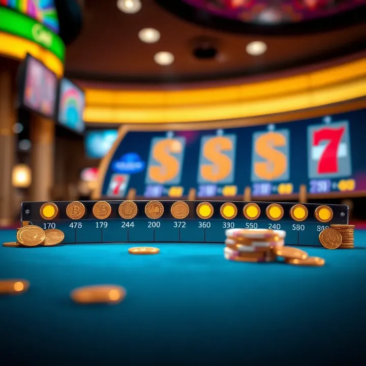 Visual Explanation of Wagering Requirements for Casino Bonuses Graphic showing wagering progress bar with coins and casino tokens
