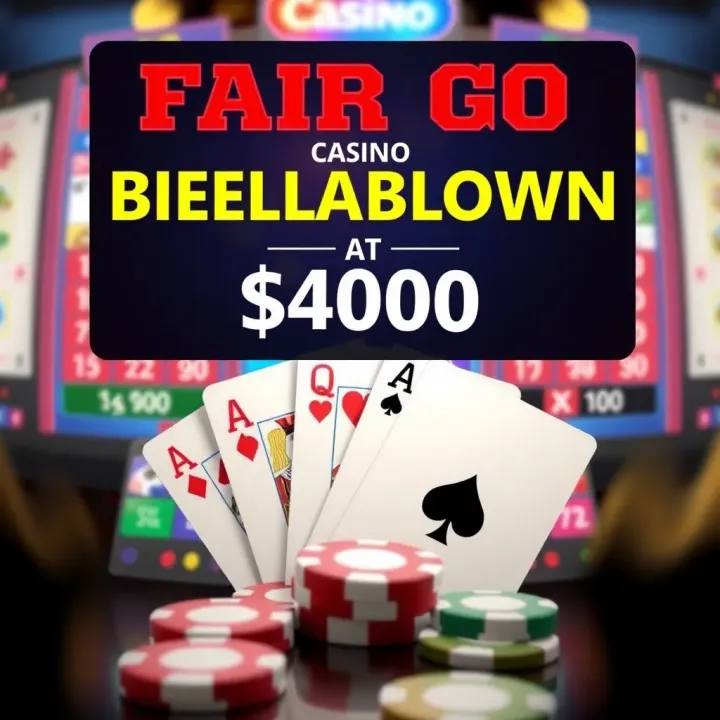 Graphic showing a colorful casino bonus offer with dollar signs and playing cards